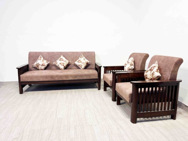 ELIANA Wooden 5 Seater Sofa 3 +1+1 - Image 2