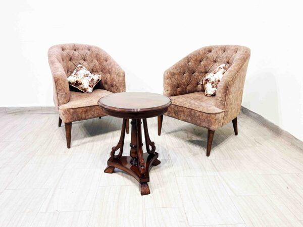 Fidel arm chairs Set of 2 with Coffee Table