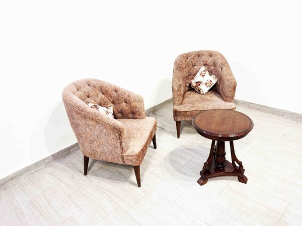 Fidel arm chairs Set of 2 with Coffee Table - Image 3