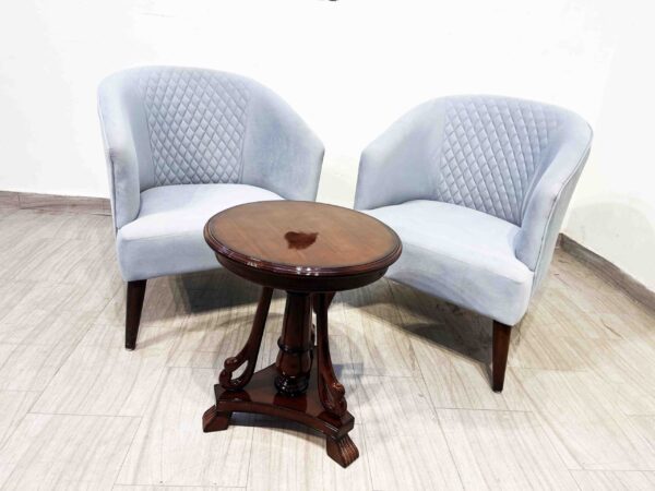 Adore Chairs Set of 2 with Coffee Table