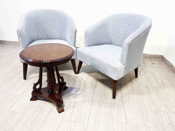 Adore Chairs Set of 2 with Coffee Table - Image 4