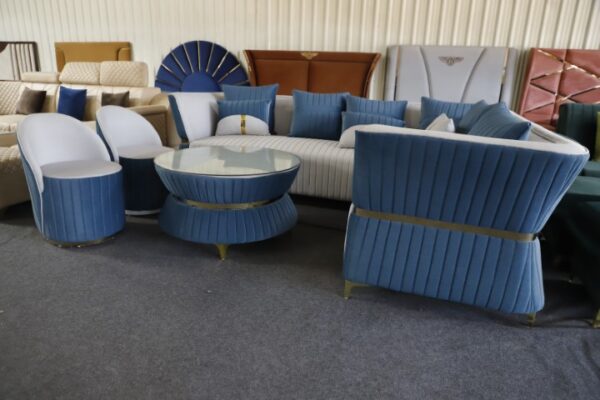 Vintage Lshape Sofa Set - Image 2