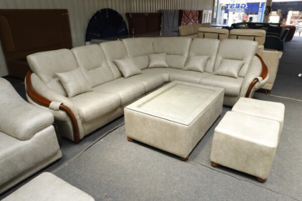 White valley 8Seater L- Shape Sofa